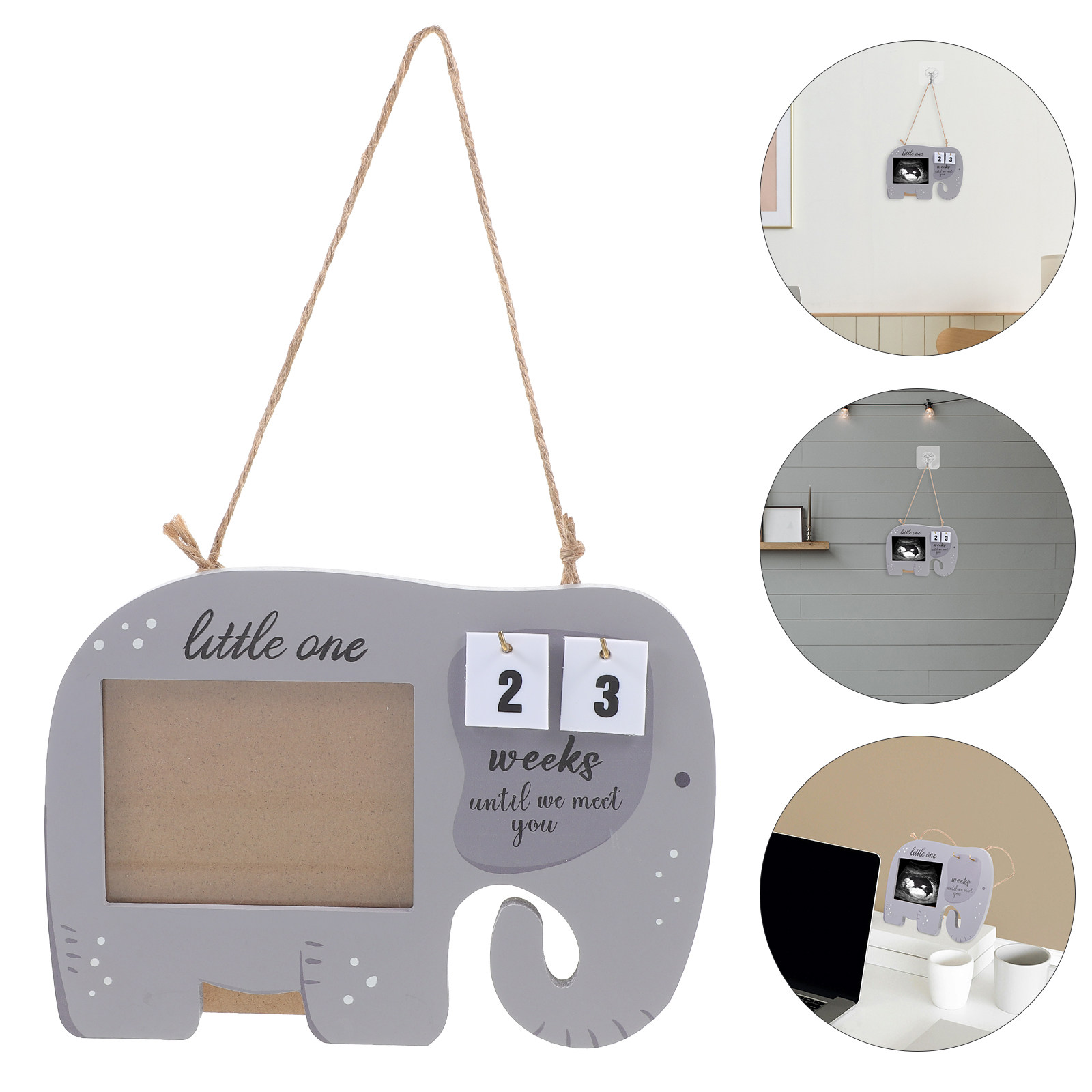 Baby Nursery Frames - Drewniana ramka na zdjęcie z sonogramu