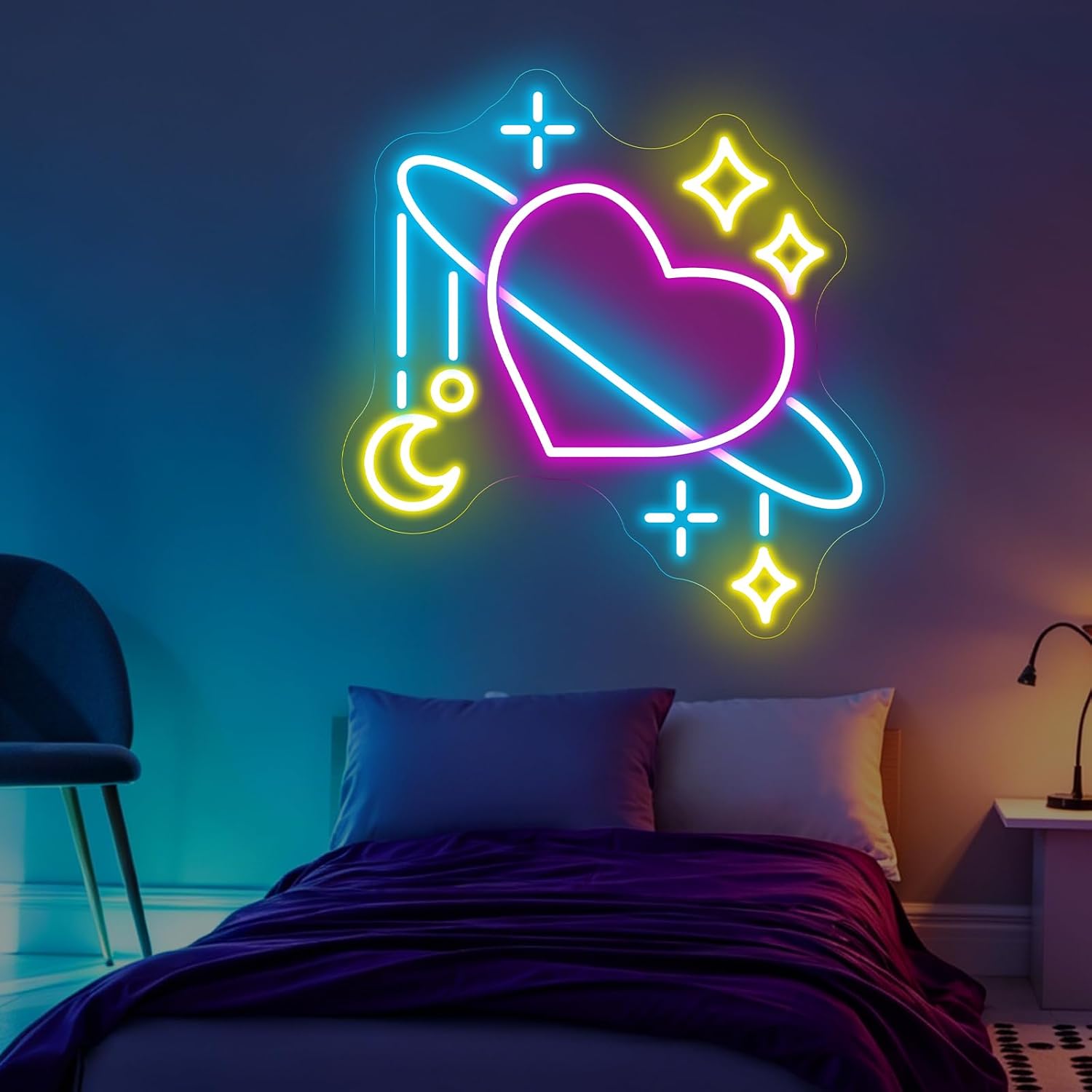 Neonowy znak LED z motywem kos – Baby Nursery Wall Lights recenzja i cena