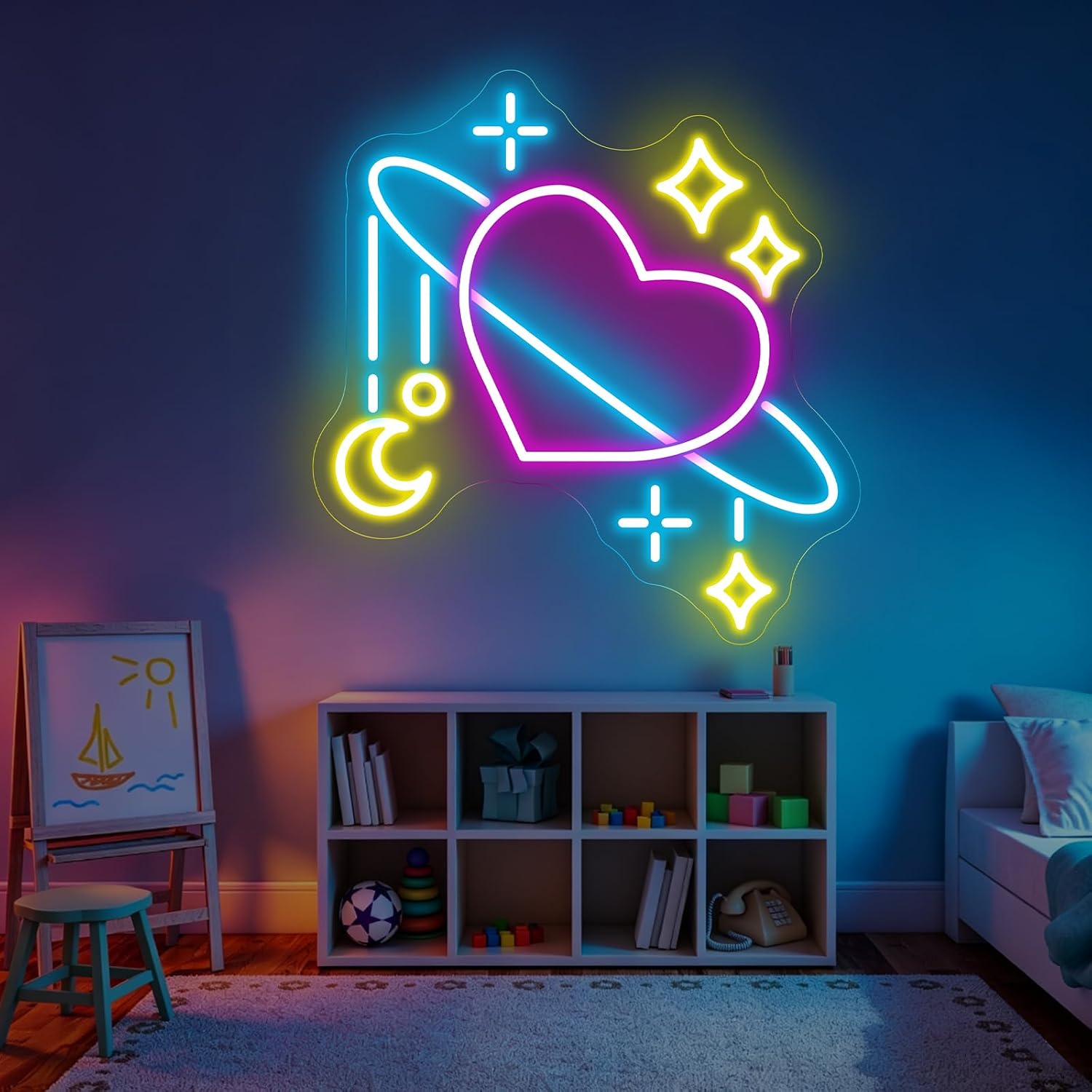 Neonowy znak LED z motywem kos – Baby Nursery Wall Lights recenzja i cena
