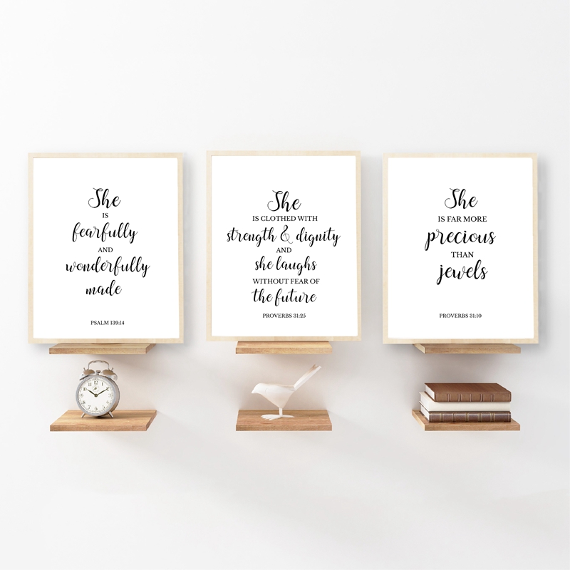 Wersety biblijne cytat Christi – Baby Girl Nursery Quotes recenzja i cena